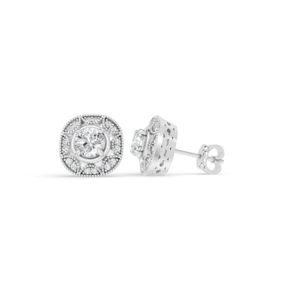 & Other Stories Jewelry - 0.86 CTW 14K White Gold Diamond Stud Earrings